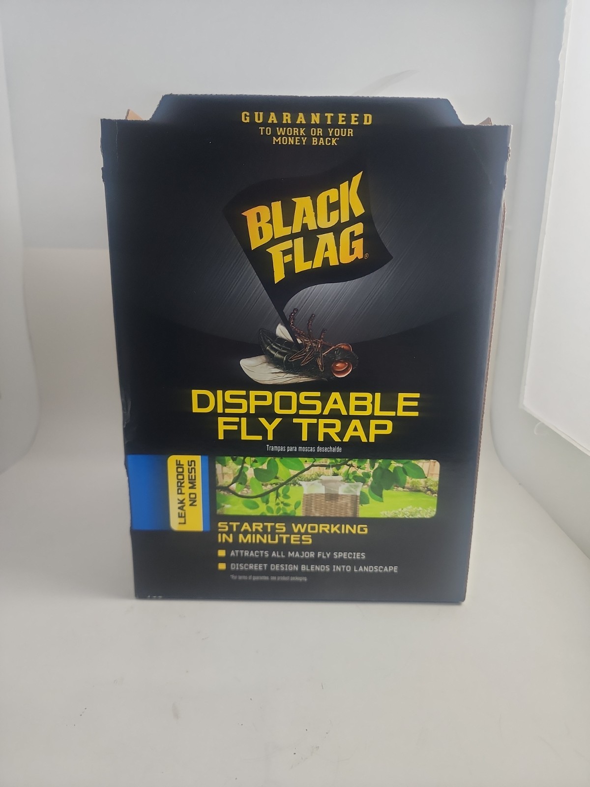 12 Black Flag Disposable Fly Trap, Attracts All Major Fly Species , 12 Pack NEW gallery