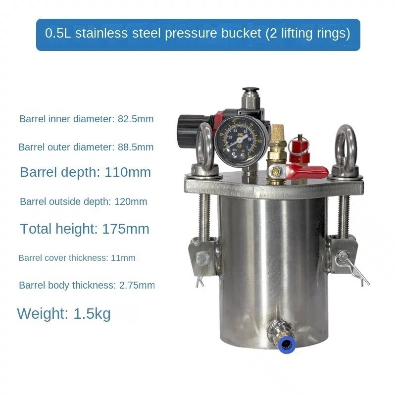 304 Stainless Steel Pressure Barrel Dispensing Valve Dispenser Pressure Tank gallery