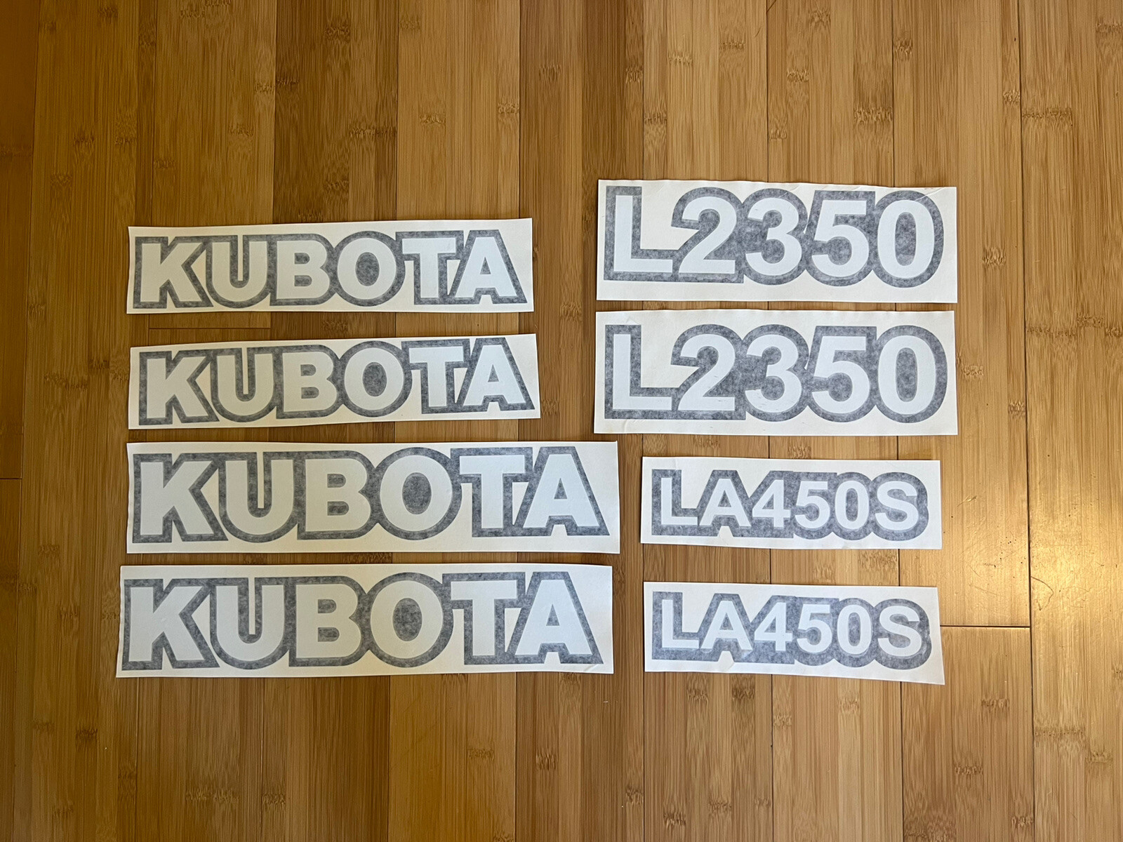 KUBOTA - L2350 TRACTOR & LA450S Loader DECAL STICKER Kit - (complete Set) gallery