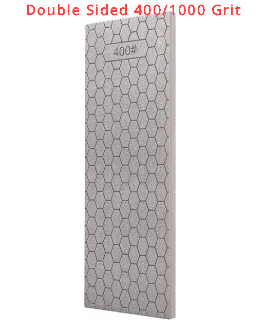 8" x 3" Double-Sided Diamond Bench Stone 400# 1000# Grit Kit Sharpening Stone gallery