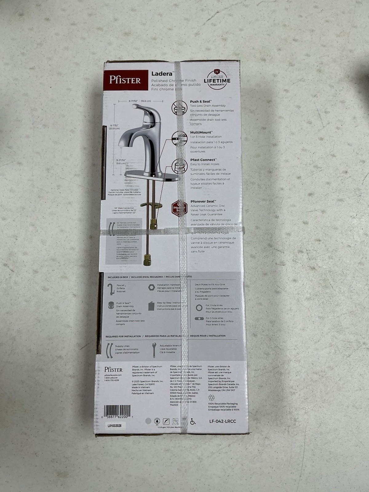 Pfister Ladera Single Hole Single-Handle Bathroom Faucet in Polished Chrome gallery