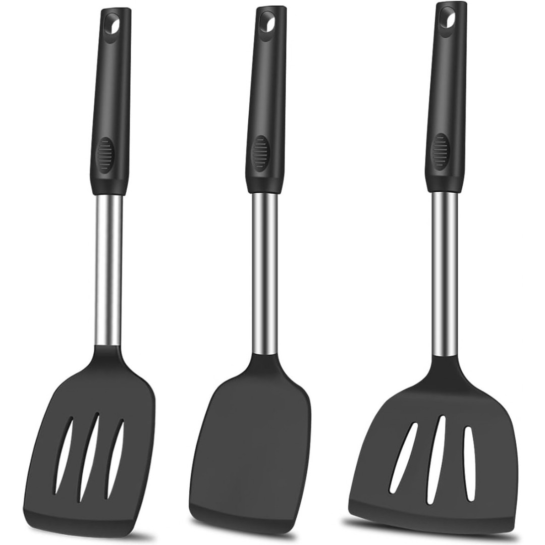 Spatula Set Silicone Spatula Heat Resistant Spatulas For Nonstick Cookware Rubbe gallery