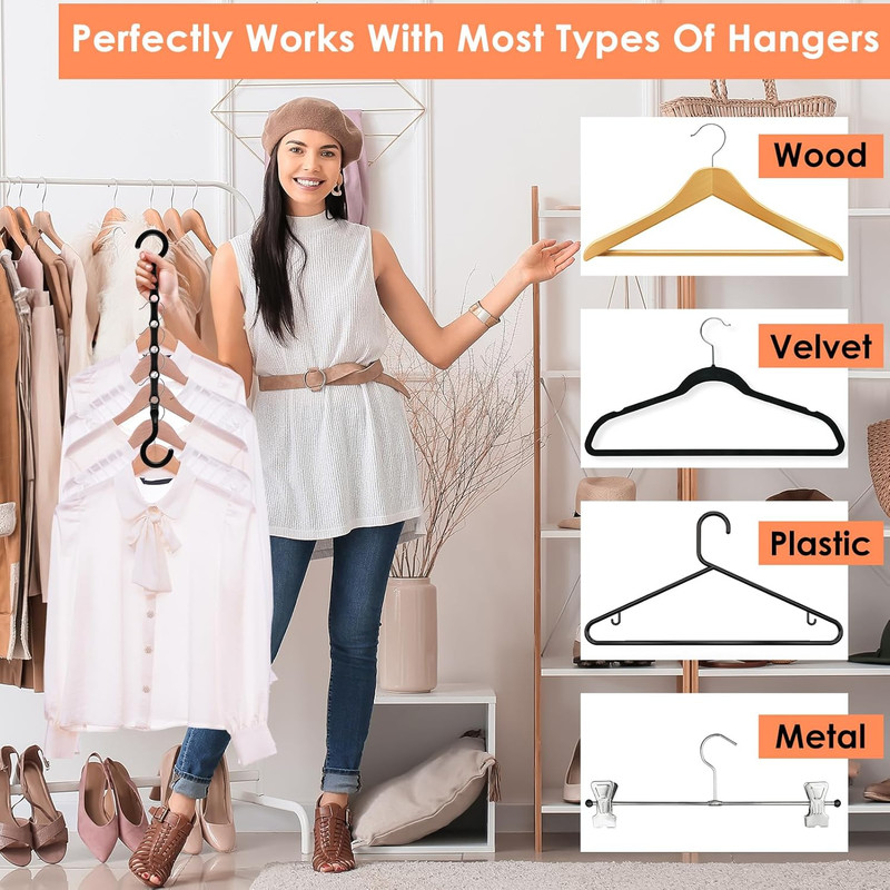 Magic Clothes Hangers Space Saving, Premium Closet Organizers and Storage, Sturd gallery