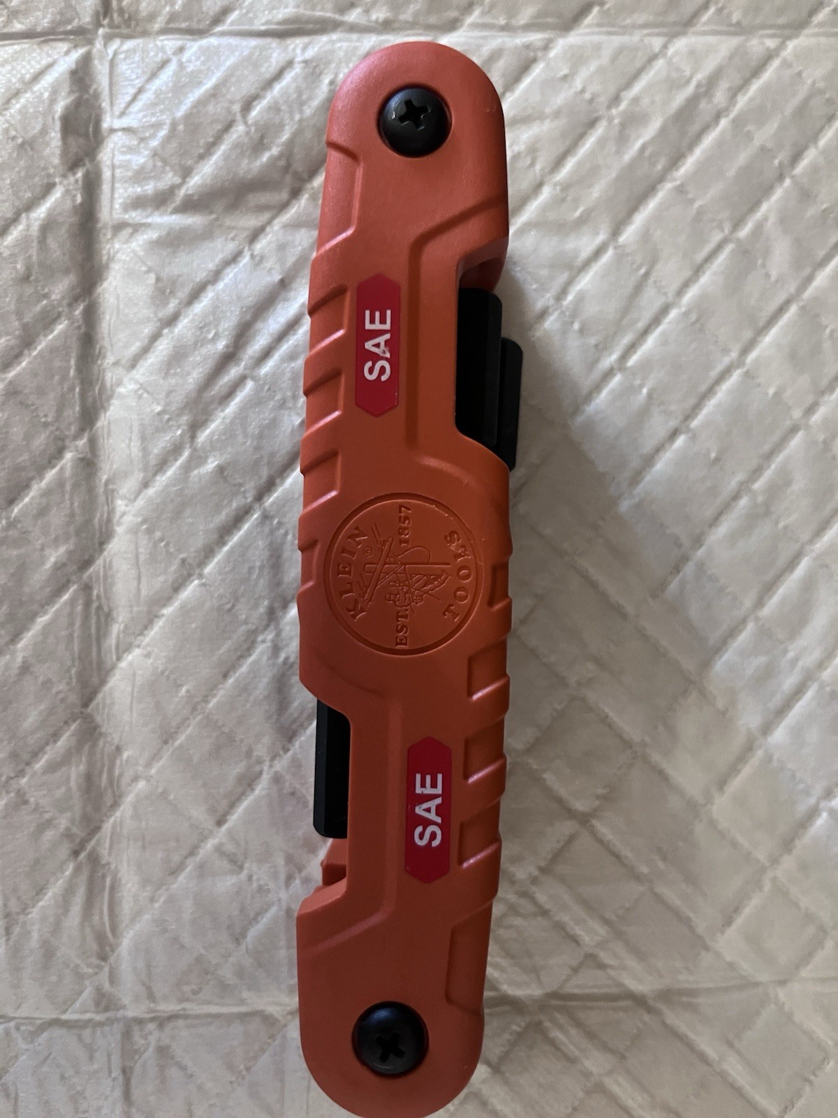 Klein Tools 70550 8pc SAE Folding Hex Key Set, Non-Ratcheting Orange/Black gallery