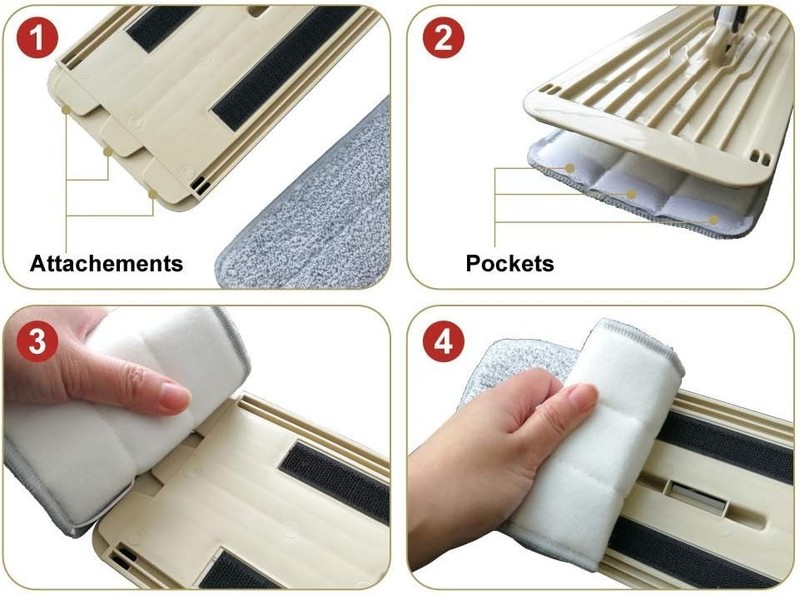 eXuby 10pk Universal Microfiber Mophead Refills 12.5"x4.75" (Mop not Included) gallery