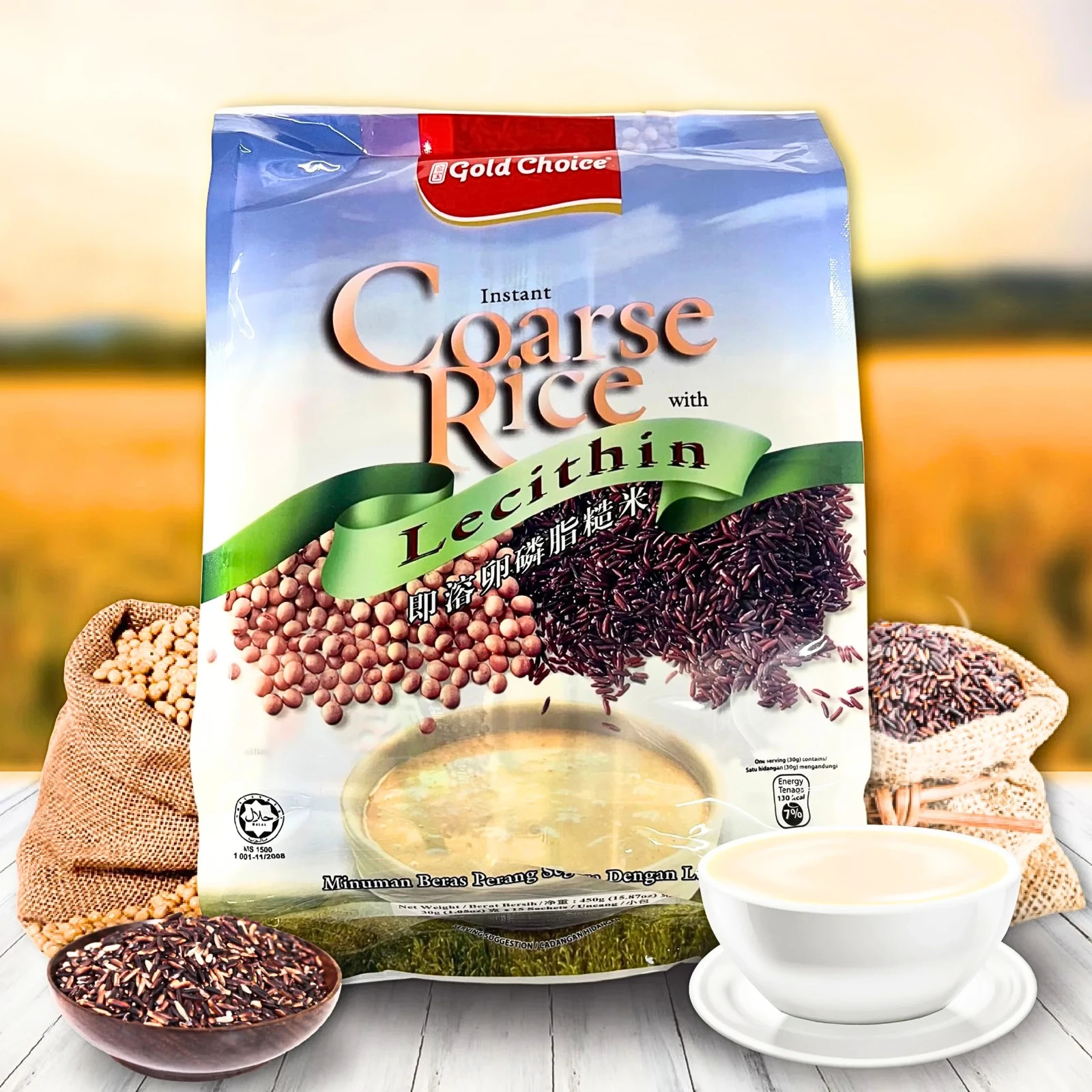 Gold Choice Instant Coarse Rice with Lecithin 20 Sachets x 30g~06/10/2027 gallery