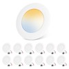 12 Pack 6 inch LED Can Recessed Lights 12W 1100LM 5CCT Selectable Dimmable White gallery