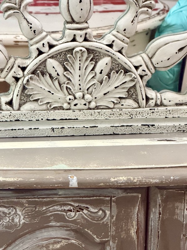 VTG Inspired Whitewashed Halfmoon/Mirrored Decorative Architectural Wall Plaque gallery