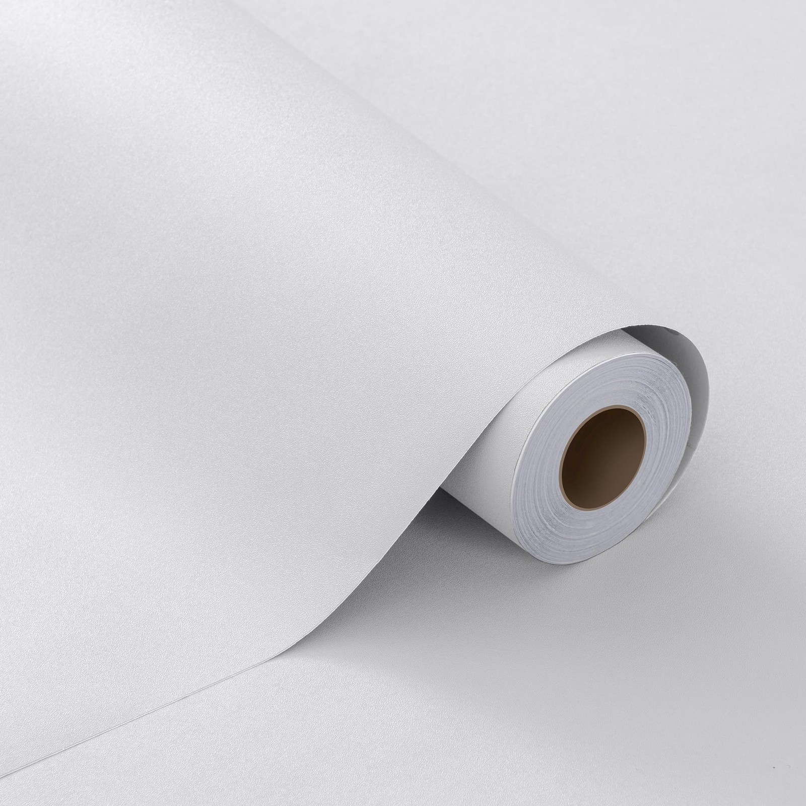 White Peel Stick Wallpaper Matte Textured Self Adhesive Vinyl Roll 24" x 394" gallery