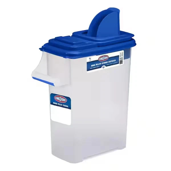 NEW Wood Pellet Dispenser Container 20Lbs EZ Pouring Handy Storage Portable gallery