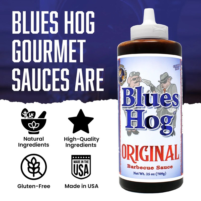 Blues Hog Original Barbecue Sauce Squeeze Bottle, Gluten-Free, 25 oz gallery