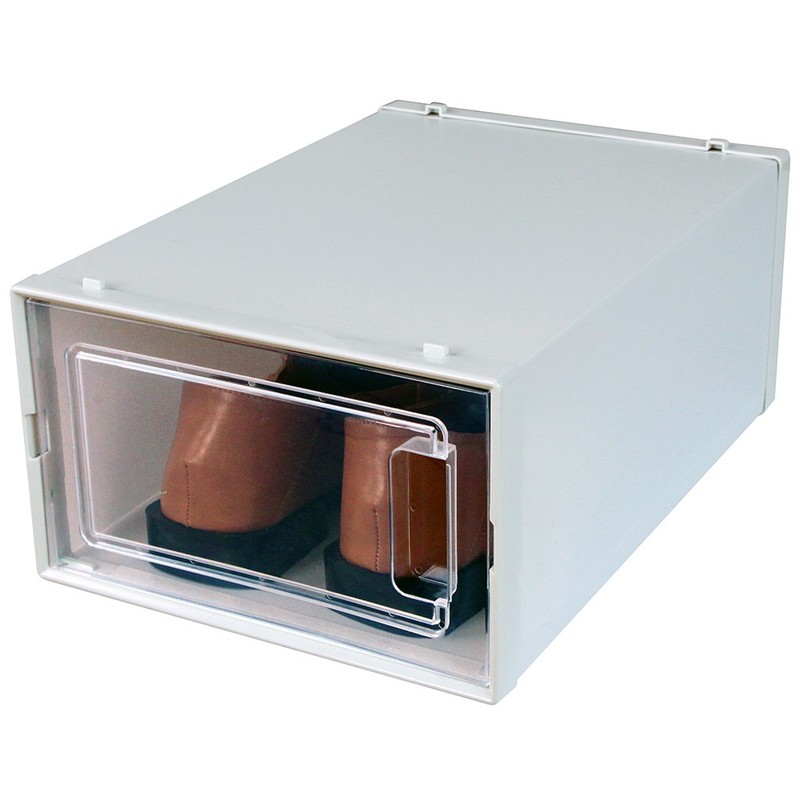 NEW! OnDisplay ClikShoe STACKABLE CLEAR SHOEBOX - CUSTOMIZABLE SHOE STORAGE BOX gallery