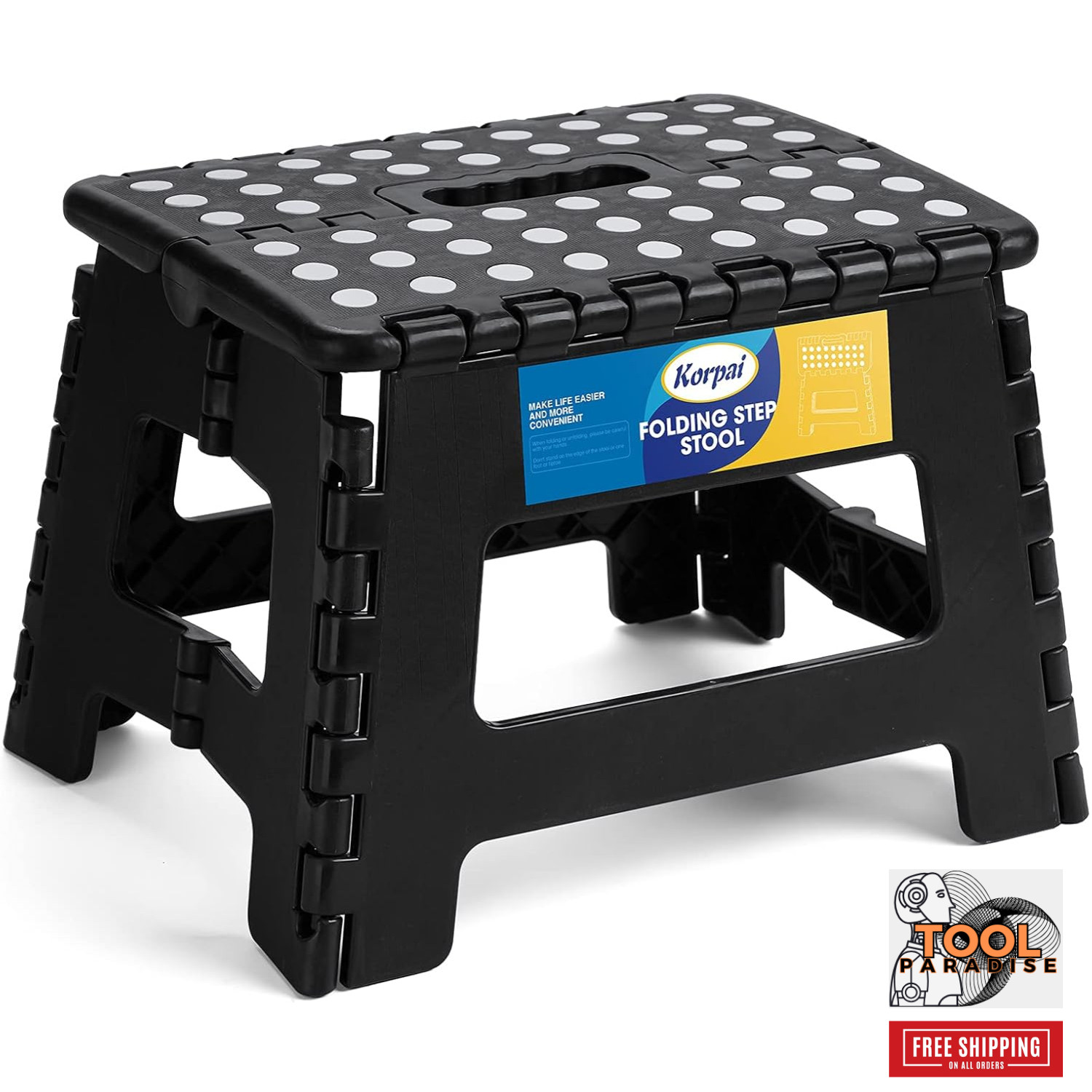 Folding Step Stool for Adults/Kids, Non-Slip Folding Stools with Portable Handle gallery