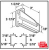 Drawer Track Back Plate, 5/16 In. X 7/8 In., Plastic, White (1-Pair) gallery