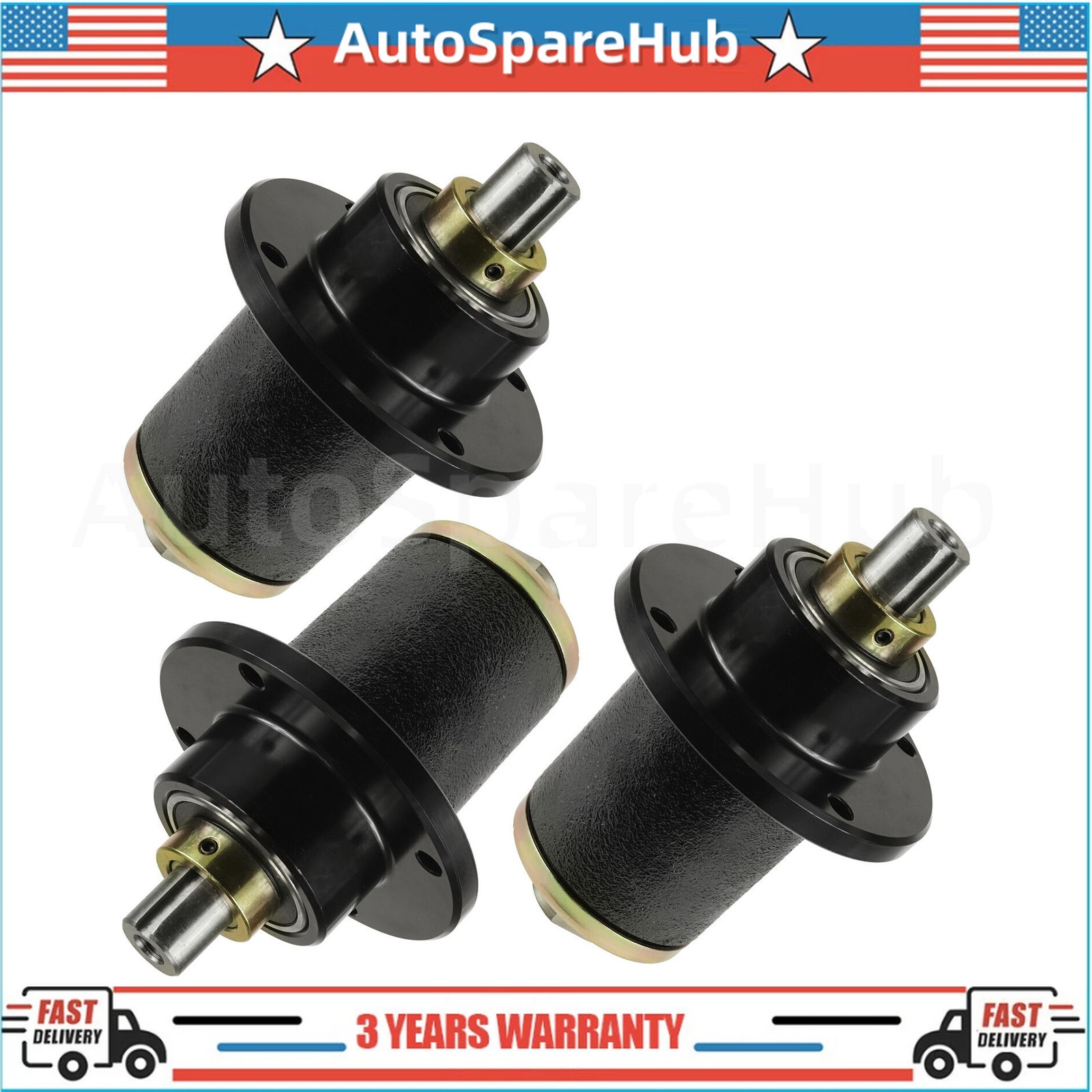 3 Spindle Assembly For Bad Boy Maverick 48", 54" and 60"deck 037601500 gallery