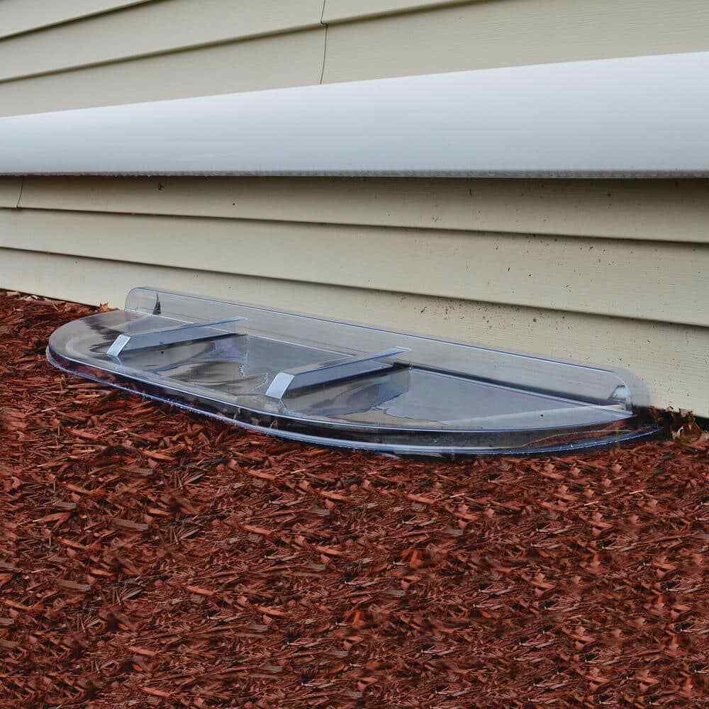 Straight Flat Window Well Cover 39 In. W X 13 In. D X 2-1/2 In. H Economy gallery