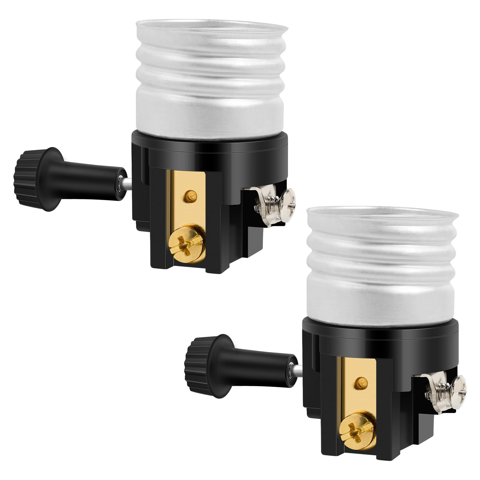 2Pack E26 Lamp Socket Replacement With On Off Switch Table Floor Lamp Repair Kit gallery