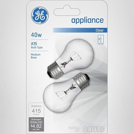 Incandescent Light Bulbs 40 Watt A15 Soft White 2 Pack Dimmable E26 Base gallery