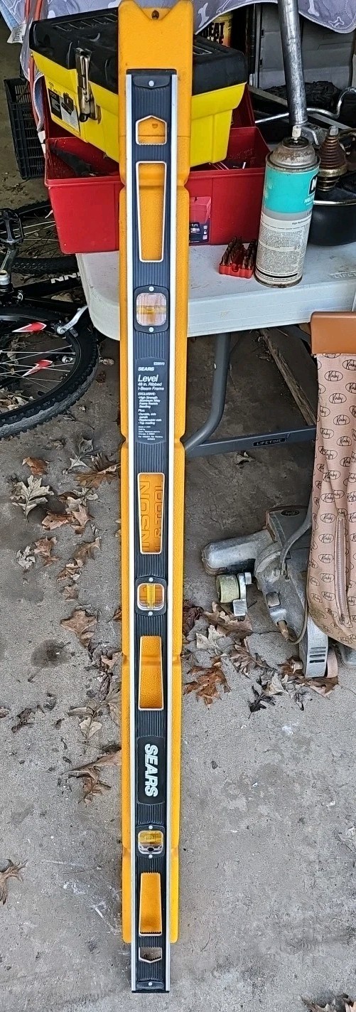 Sears 48" Aluminum Level ~In Lever Guard Case~ Great Condition gallery