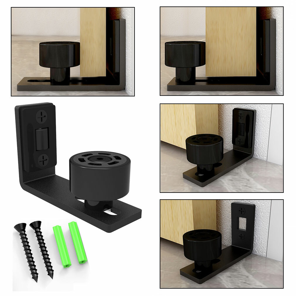 CCJH Adjustable Wall Mount Floor Guide For Sliding Barn Wood Door, 1PC gallery