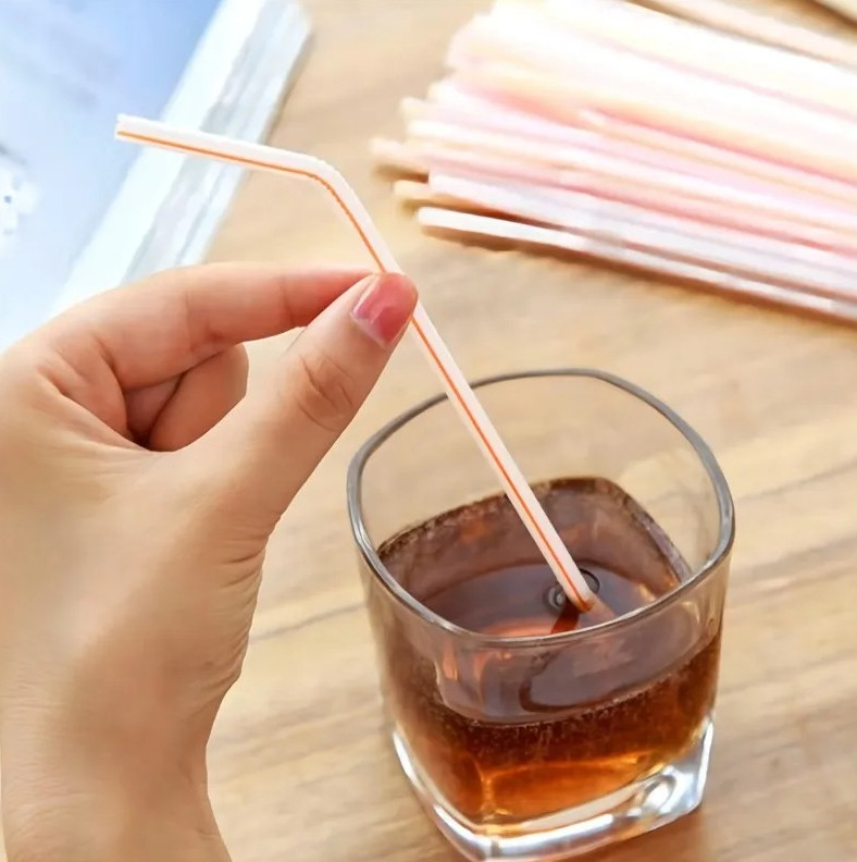100pcs Multicolor Fluorescent Bendable Drinking Straws for Party & Kitchen - NEW gallery