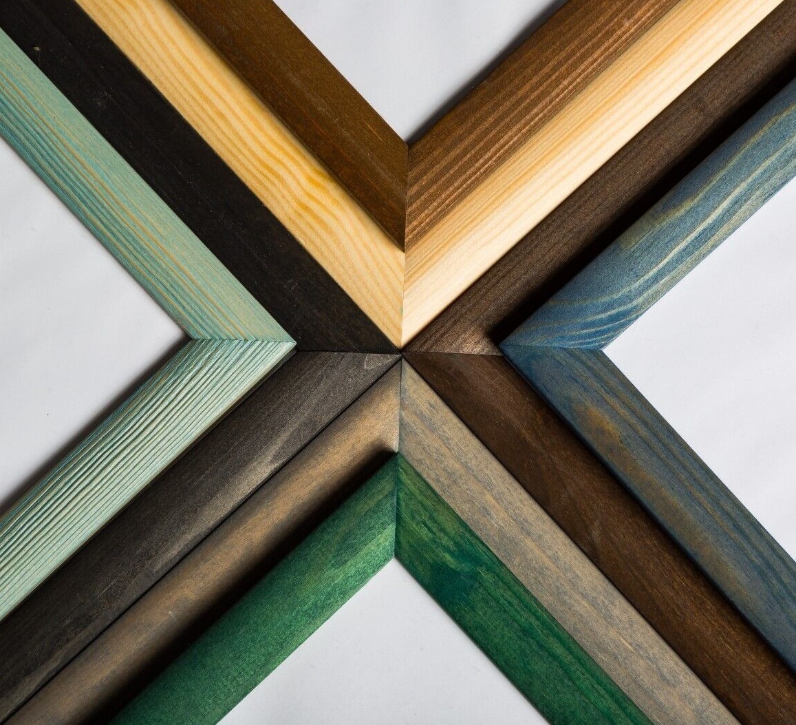 Rustic Wooden Picture Frames - Natural Solid Wood - Wall Mount Tabletop Display gallery