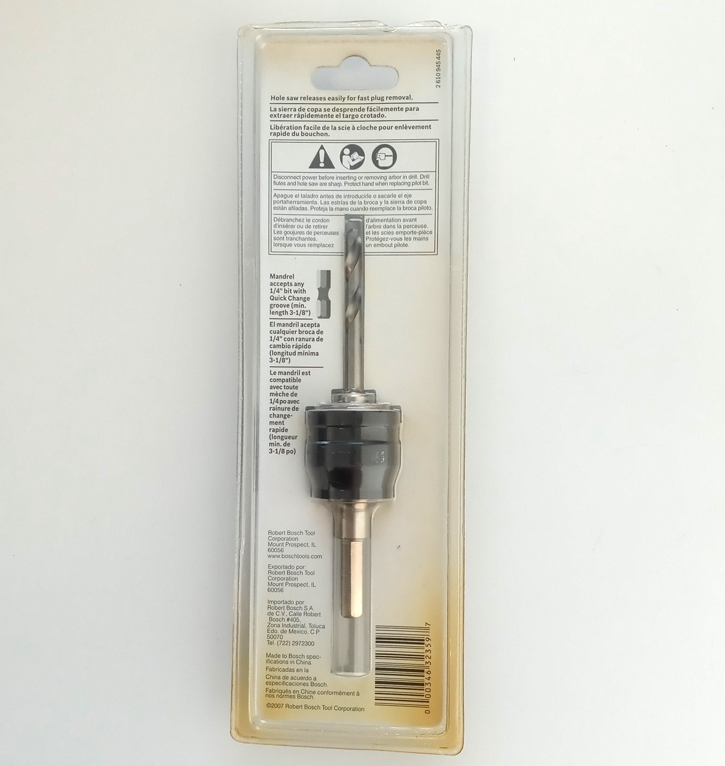 Bosch PCM38 3/8" Hole Saw Quick Change Mandrel gallery
