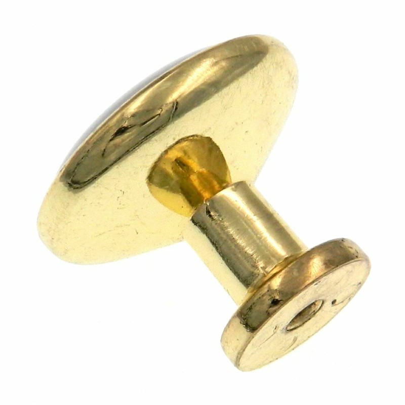 25 Pack Polished Brass with White Ceramic 1 1/4" Cabinet Knobs Kraftmaid 7050846 gallery