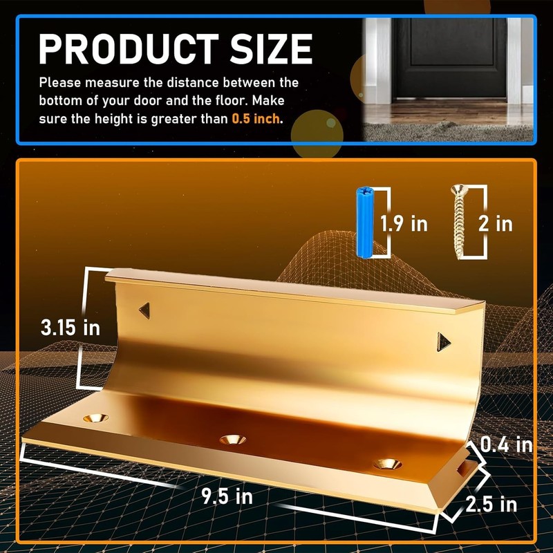 Nightlock Security for entry Doors, For Standard and French Doors TWO PACK gallery