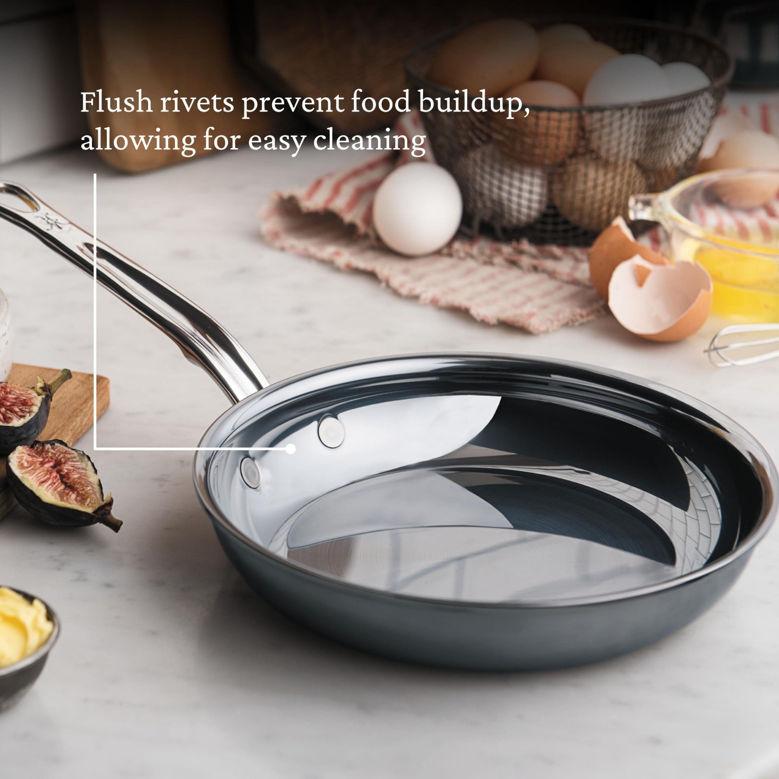Hestan NanoBond Titanium Stainless-Steel Skillet Fry Pans 8.5 inch gallery