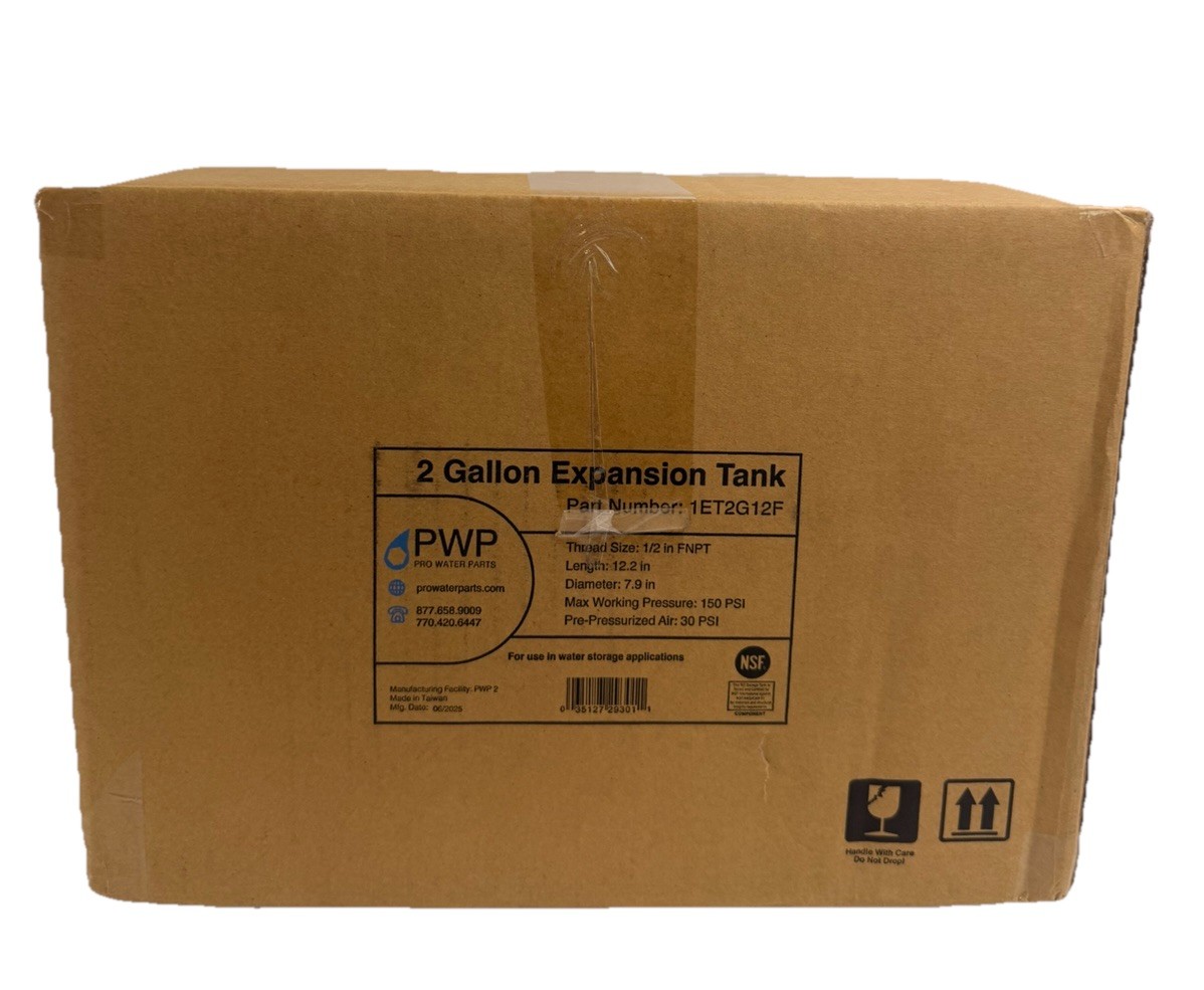 2 Gallon Accumulator Expansion Tank With Wall Mount Bracket 1/2 Female NPT | New gallery