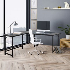 66″ L-Shaped Desk Corner Computer Gaming Laptop Table Workstation Home Office