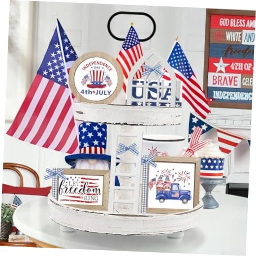 10 Themes Interchangeable Seasonal Decor Set -Rustic Farmhouse 4th of July gallery