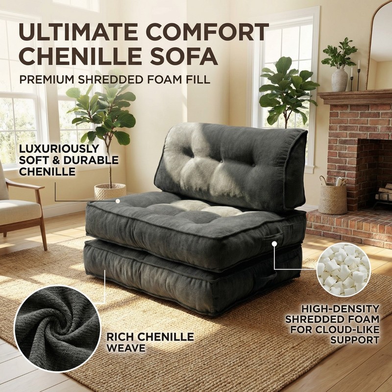 Single Folding Sofa Bed, Convertible Sleeper Chair Bed Boneless Couches Sofa gallery