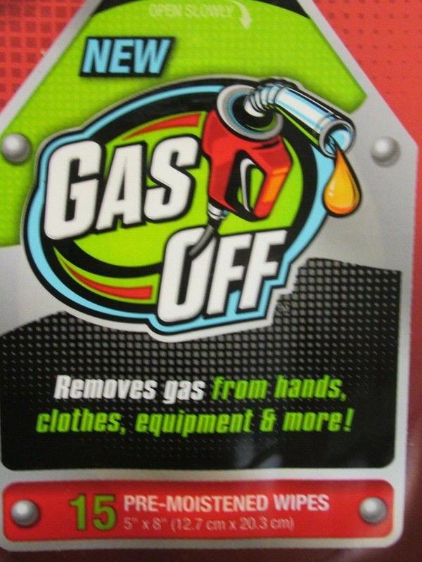 3 count 15 PACK - Briggs & Stratton® Gas Off™ Cleaning Wipes - MADE IN USA ***** gallery