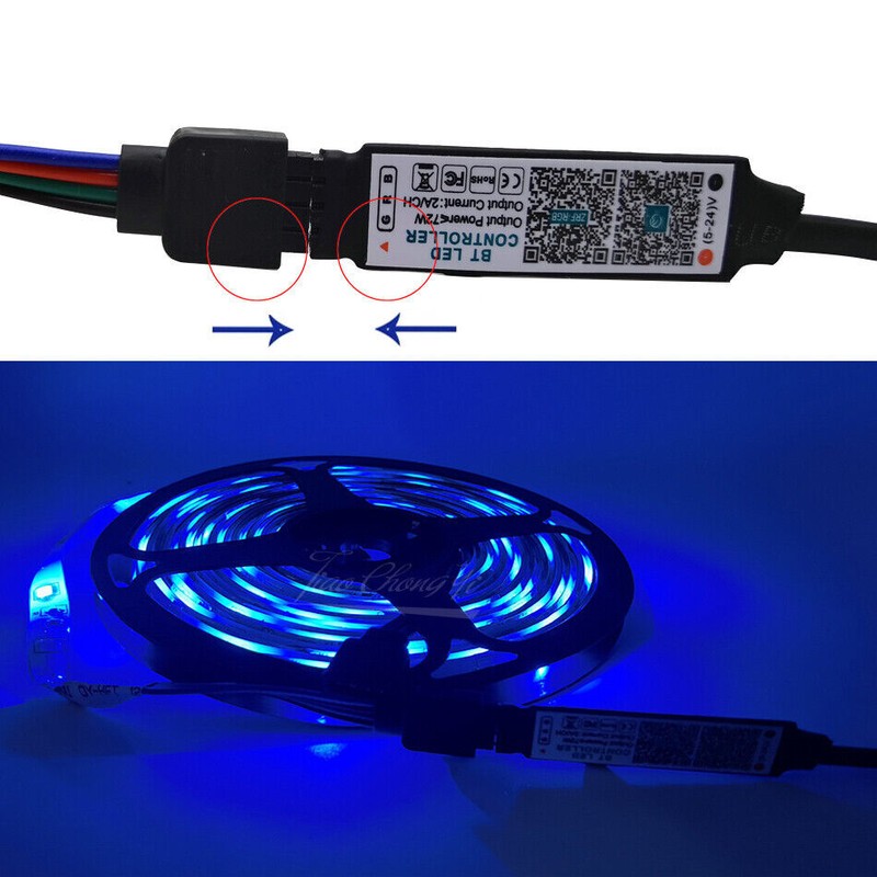 Smart APP Bluetooth-compatible LED Controller For 5050 3528 RGB LED Strip Light gallery