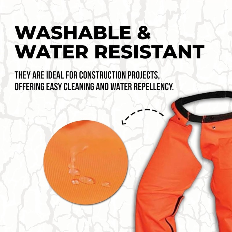 Multi-Use Trimmer Chaps for Men, Orange gallery