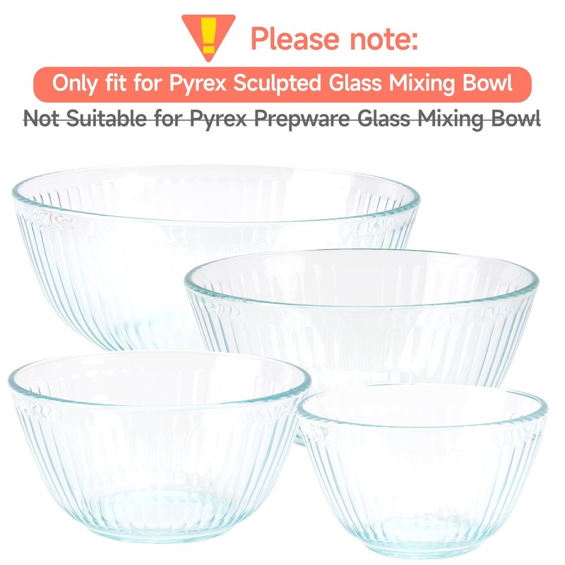 1 Pack Silicone Replacement Lids Only Fit for Pyrex 7404-S 4.5 Quart Sculpted gallery