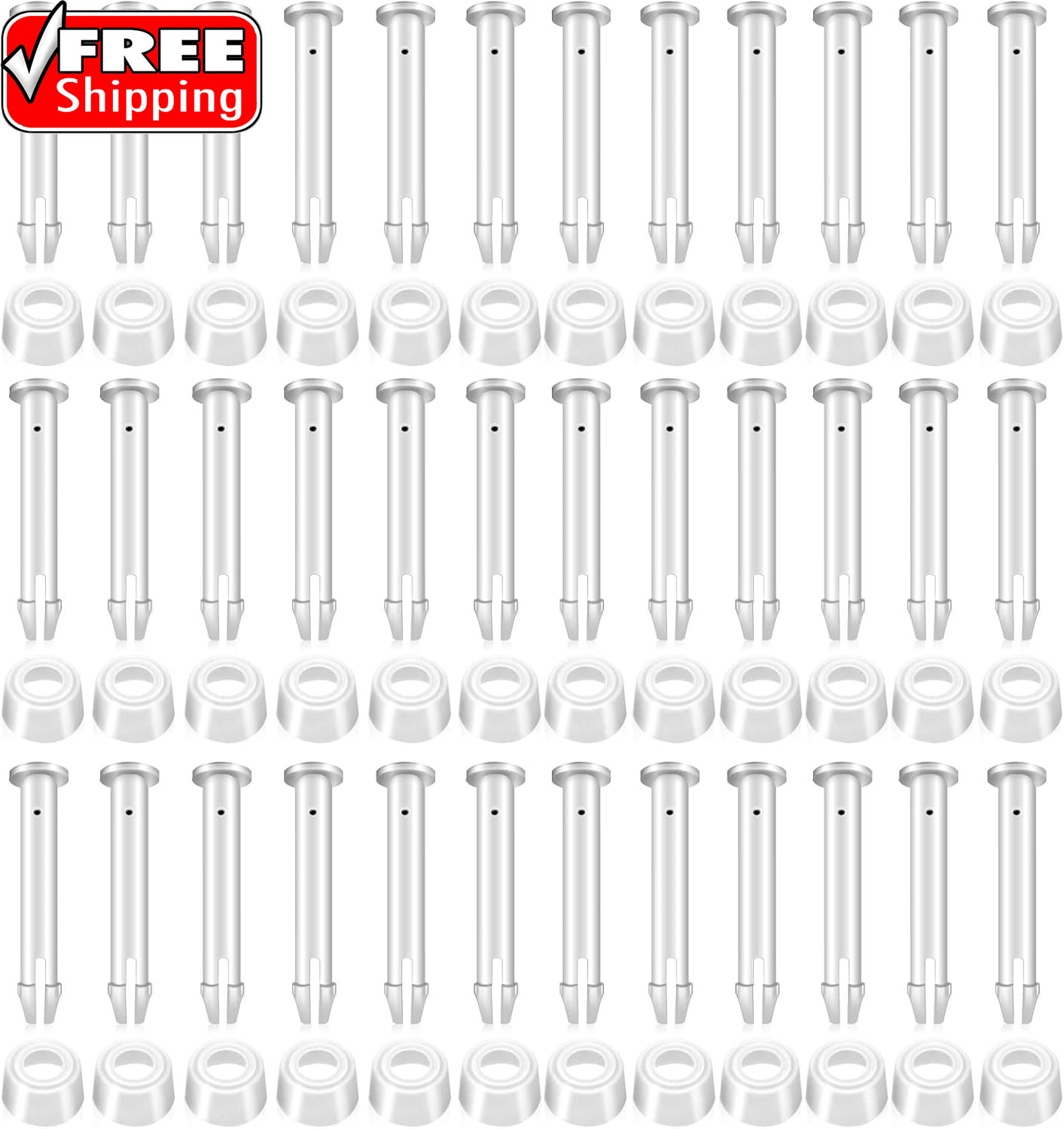 36Pcs Plastic Pool Joint Pins & Pool Seals Compatible with Intex 13'-24' above G gallery