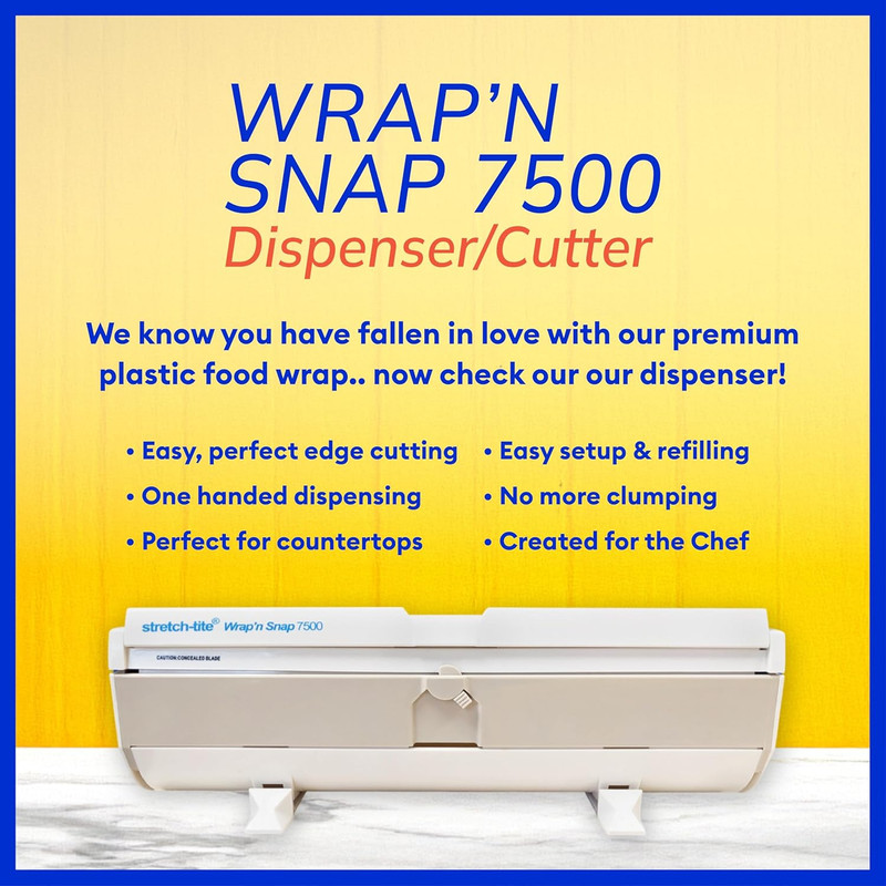 Stretch-Tite Premium Plastic Food Wrap, 500 Sq. Ft., 516.12-Ft. X 11.5/8-Inch gallery