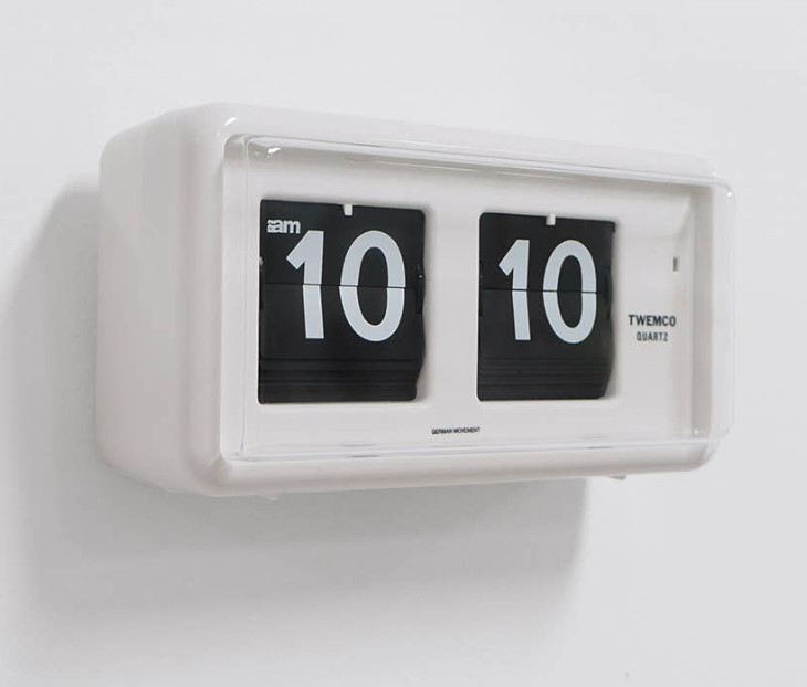 TWEMCO QT-30 Retro Flip Clock German Quartz Desk Wall NEW 7 Colors Classic gallery