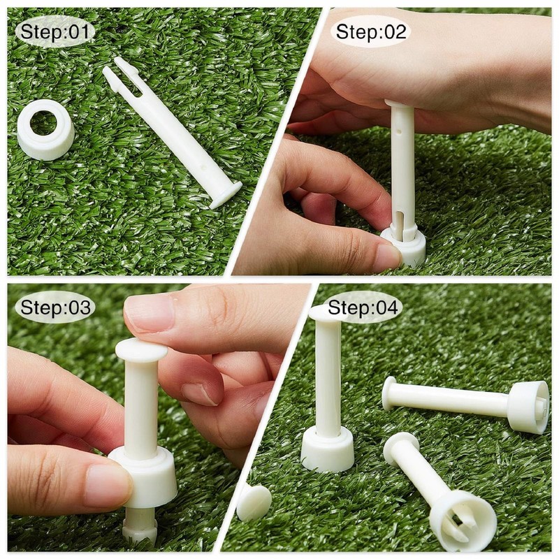 Shappy 36 Pcs Plastic Pool Joint Pins with 36 Pcs Pool Seals Summer Pool Parts gallery