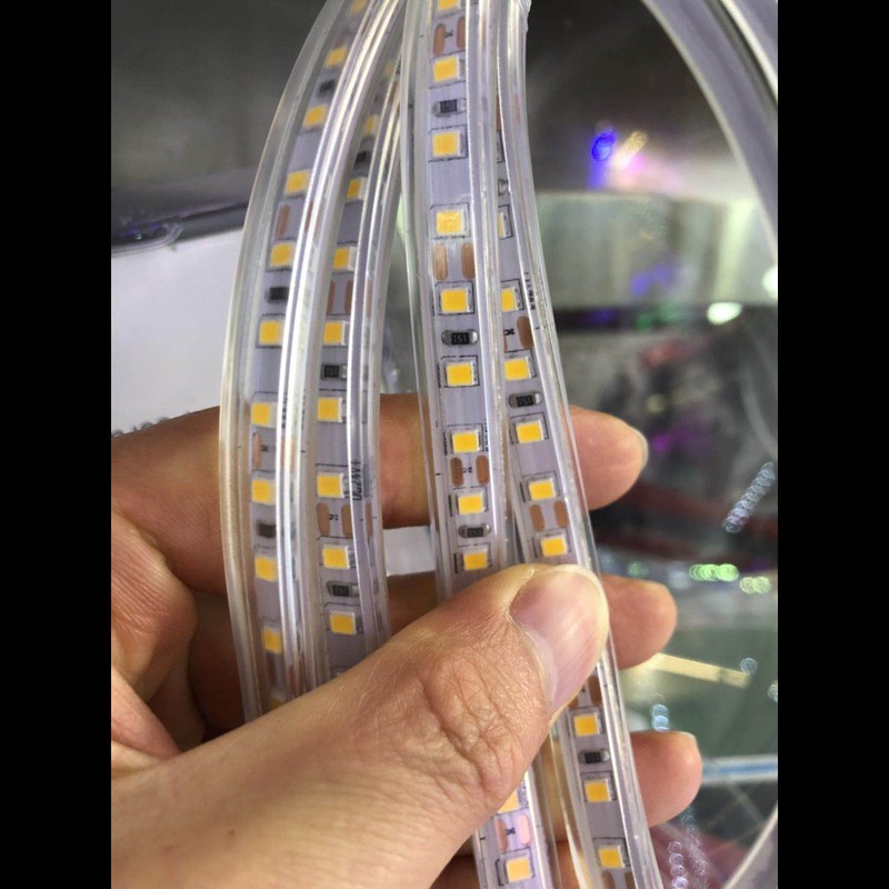 2835 LED IP67 Waterproof Underwater Flat Flexible Garage Rope LED Strip Light gallery