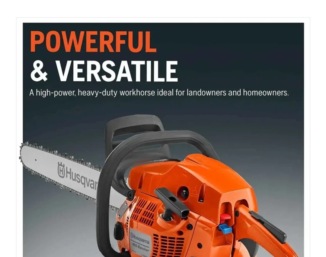 Husqvarna 460 Rancher 24" Chainsaw 60cc 3.6hp 2 Cycle gallery