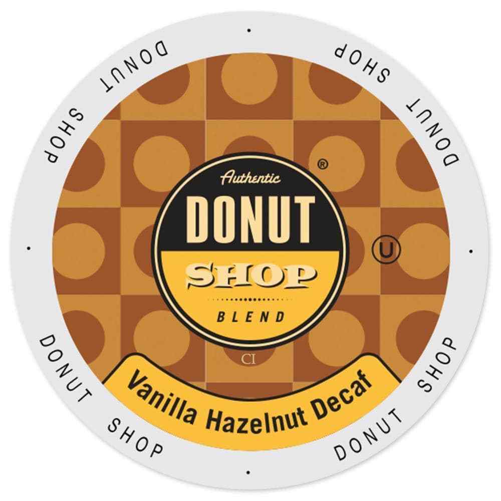 Authentic Donut Shop DECAF Vanilla Hazelnut Coffee 24 to 120 Kcup Pick Any Size gallery