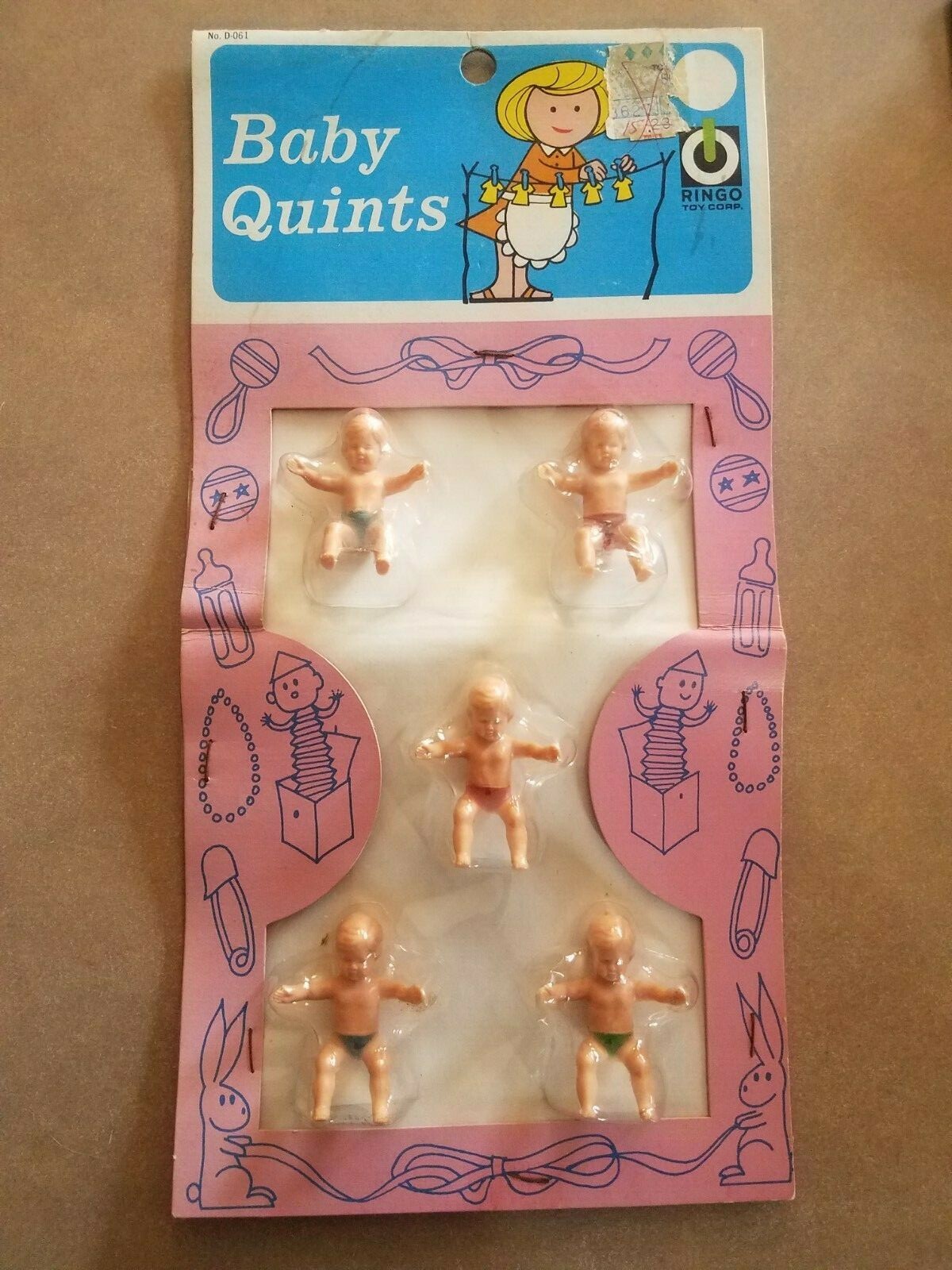 BABY QUINTS Ringo Toy Corp - 1960's Mini Boy Baby Dolls - NEW IN SEALED PACKAGE gallery