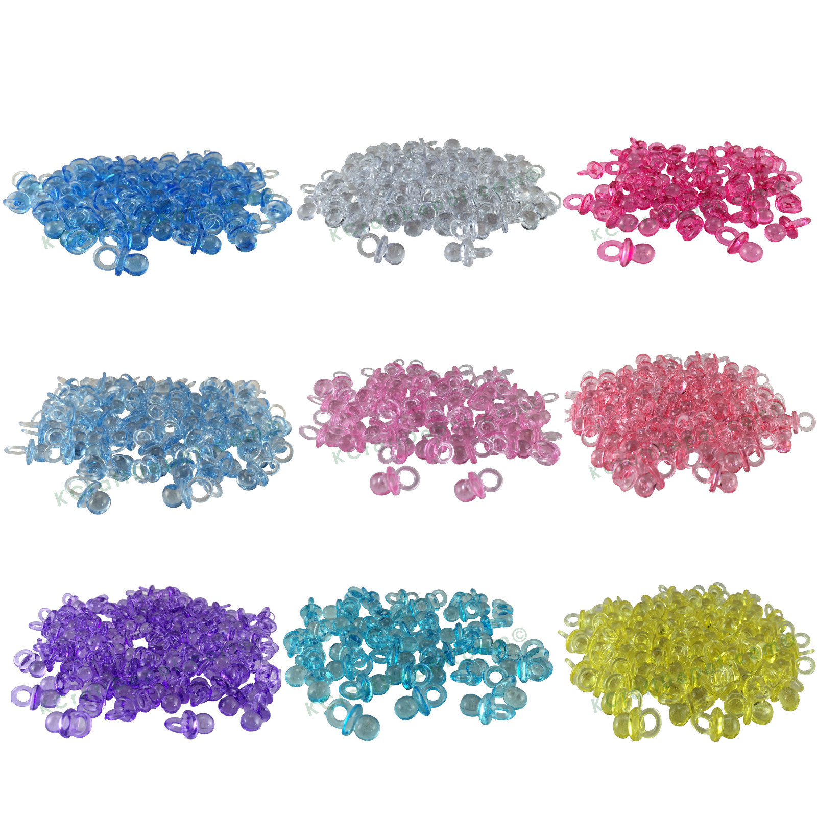 3/4" Mini Pacifiers Baby Shower Party Game Decoration Favors Many Colors gallery