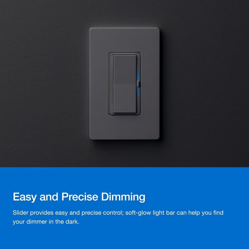 Diva Smart Dimmer Switch ELV+ for Caseta Lighting, 250-Watt LED, Neutral Requ... gallery