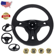 Durable Black Plastic Tractor Steering Wheel 14″ – Vehicle Specific Fit