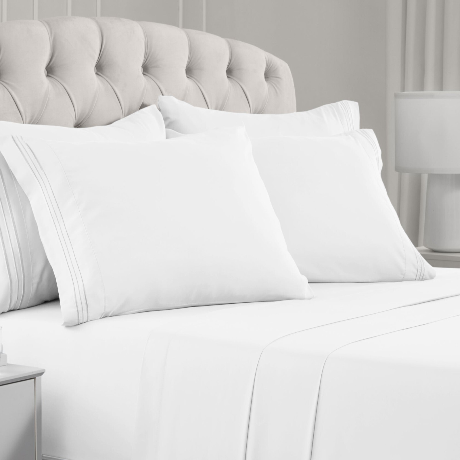 Mellanni 6-Piece Bed Sheet Set- Deep Pocket, Wrinkle, Stain Resistant Microfiber gallery
